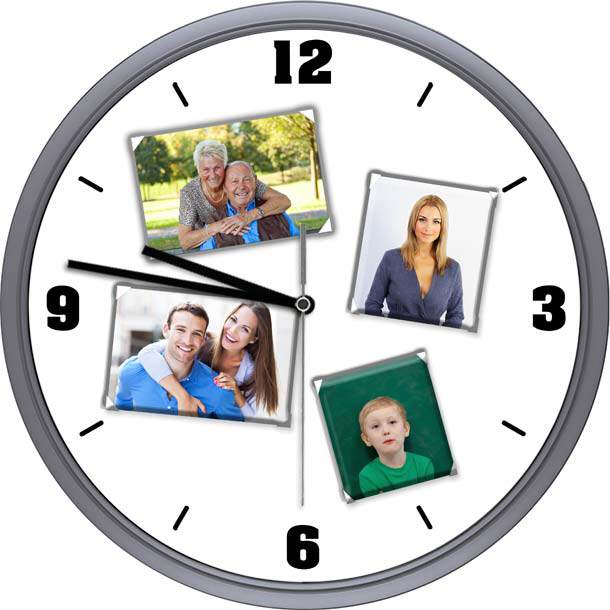 personalisierte Wanduhr Modell 08