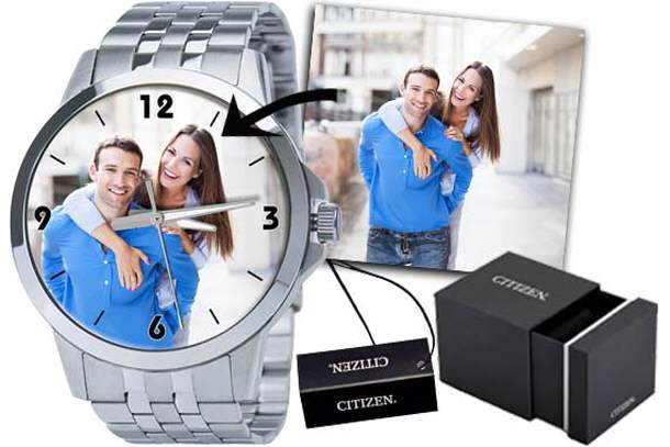 personalisierte Uhr Citizen Mann Edelstahl