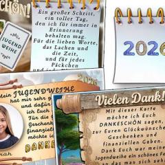 Danksagung Jugendweihe - Kartenauswahl