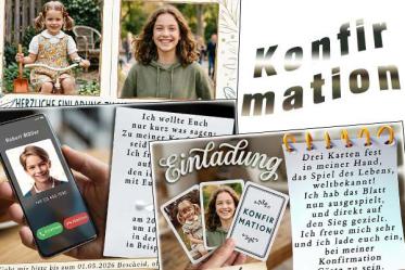 Einladung Konfirmation Foto