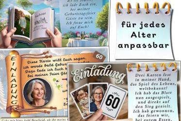 Einladungskarten zum Geburtstag mit Foto