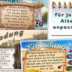 originelle Einladungskarten für Ihre Geburtstagsfeier