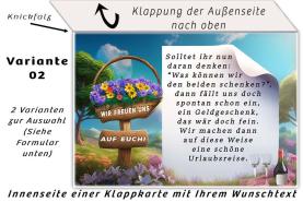 Beispielansicht der Innenseite einer Klappkarte bei der Bestellung von Einladungskarten zur Goldenen Hochzeit Variante 02
