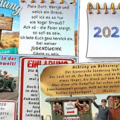 Die lustige Einladung zu deiner Jugendweihe mit witzigen Kartenmotiven