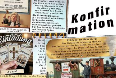 lustige Einladung zur Konfirmation