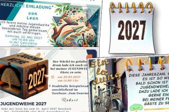 originelle Einladungskarten zur Jugendweihe mit deinem eigenen Text