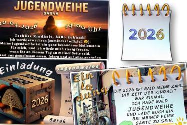 Die originelle Einladung zu deiner Jugendweihe