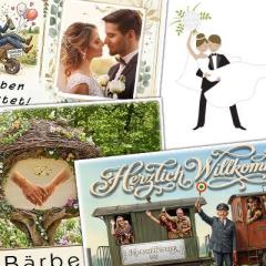 Tischkarten zur Hochzeit als originelle Platzkarten