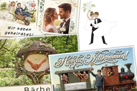 Tischkarten zur Hochzeit als originelle Platzkarten mit den Namen Ihrer Gäste