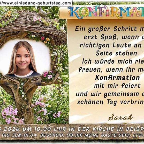 Einladung Konfirmation Foto 02