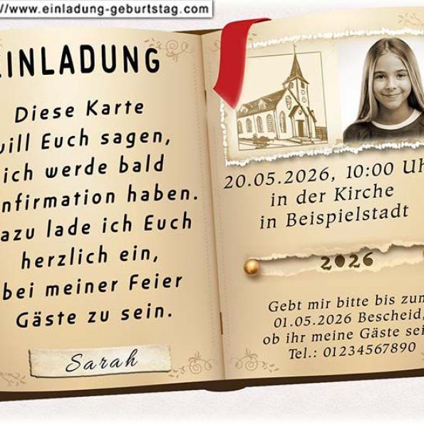 Einladung Konfirmation Foto 13