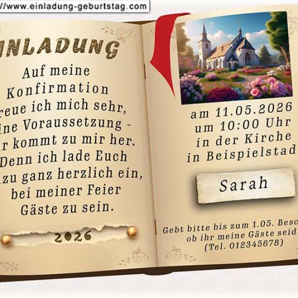 Einladung Konfirmation originell 10