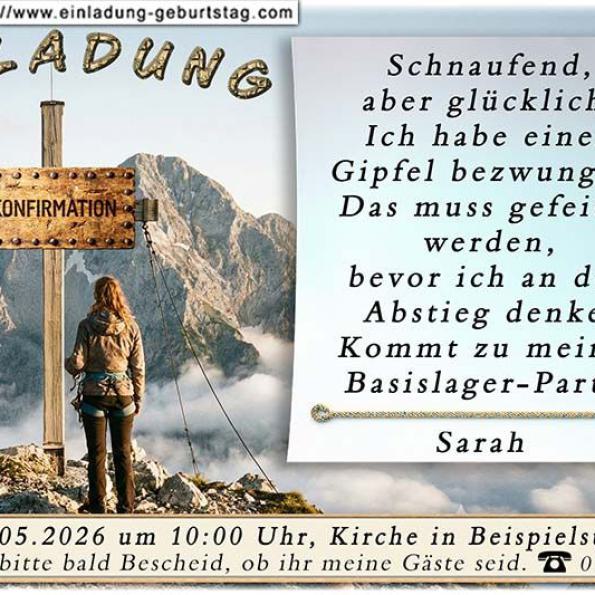 Einladung Konfirmation originell 11