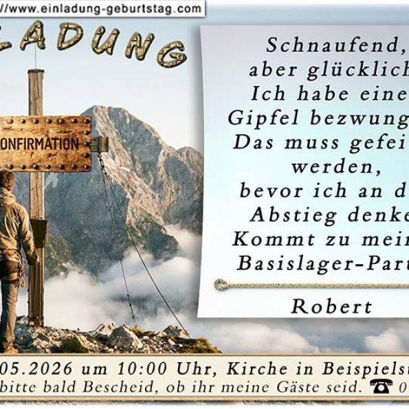 Einladung Konfirmation originell 12