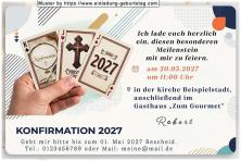 Die originelle Einladung zur Konfirmation mit dem Konfirmations Kartenspiel