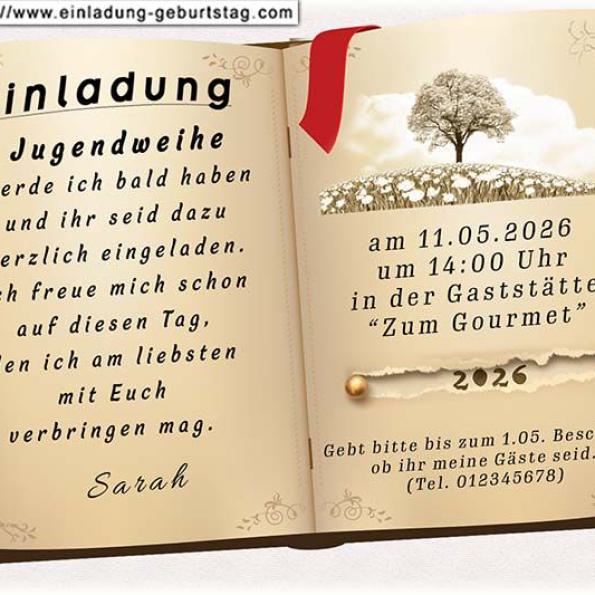 Einladung Jugendweihe originell 10