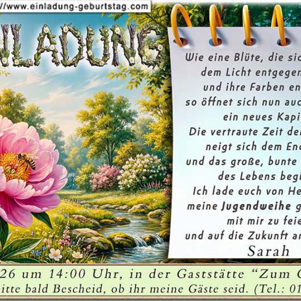 Einladung Jugendweihe originell 13