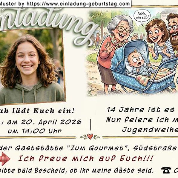 Einladung Jugendweihe Foto 09