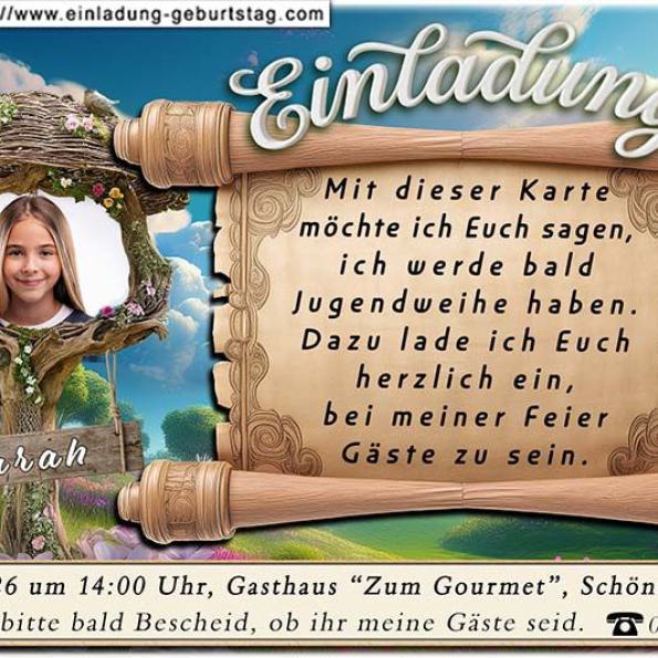 Einladung Jugendweihe Foto 11