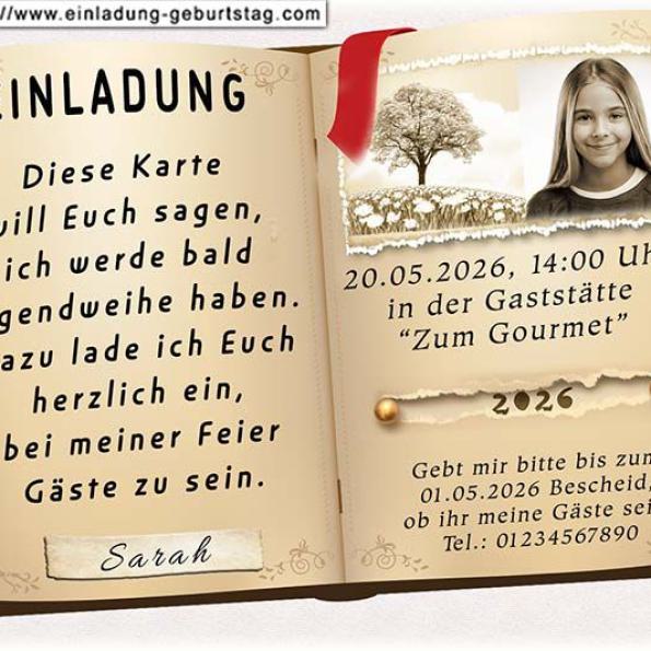 Einladung Jugendweihe Foto 13
