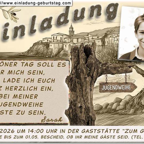 Einladung Jugendweihe Foto 18