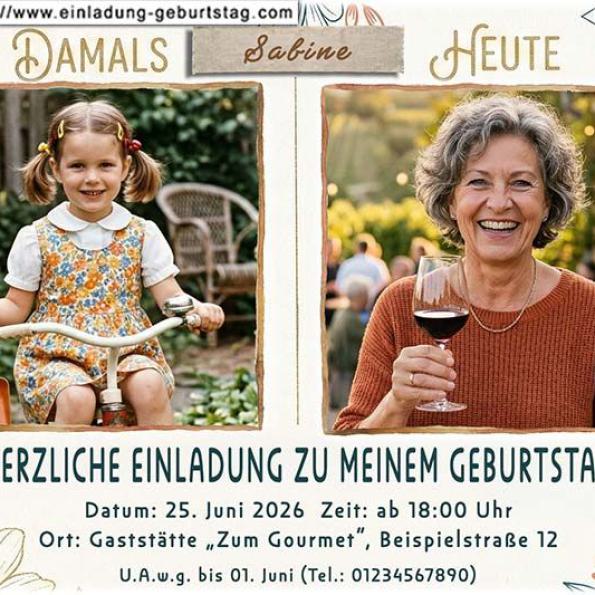 Einladung Geburtstag Foto 04