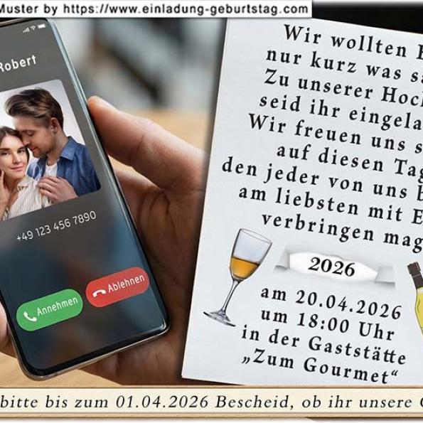 Einladung Hochzeit Foto 04