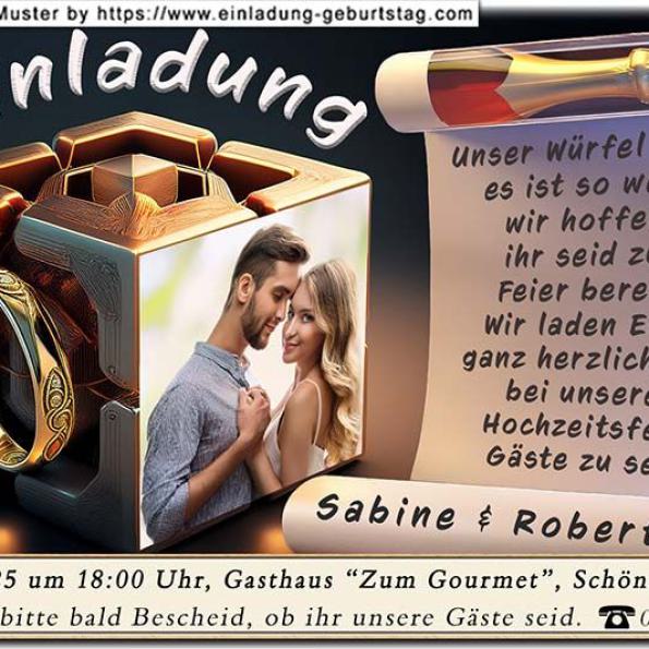 Einladung Hochzeit Foto 11