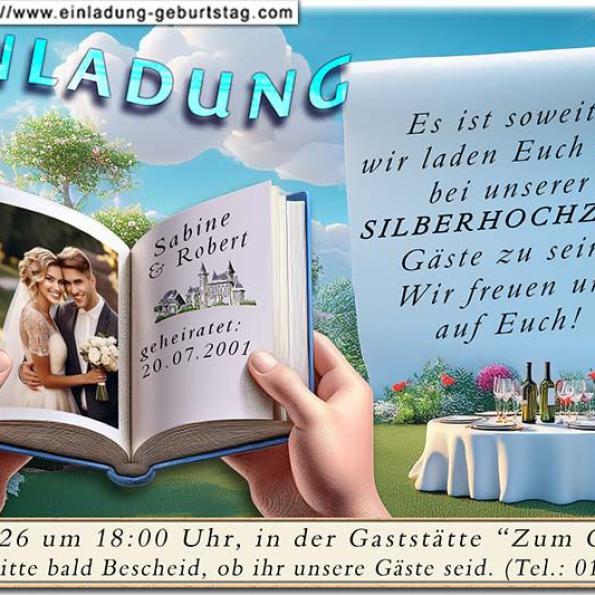 Einladung Silberhochzeit Foto 16
