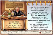 Einladung Goldene Hochzeit lustig - der Urteilsspruch von Richter Gnadenlos - Ausrichten einer Goldenen Hochzeitsfeier
