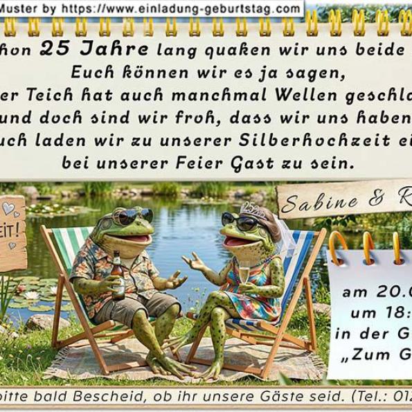 lustige Einladung Silberhochzeit 16