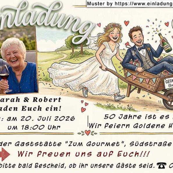 Einladung Goldene Hochzeit Foto 13