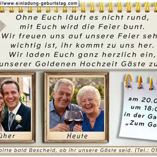 Einladung Goldene Hochzeit Foto 15