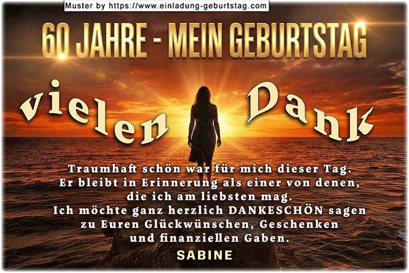 Danksagungskarte Geburtstag mit Ihrem eigenen Danksagungstext - die Frau vor dem Sonnenuntergang