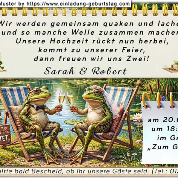 Einladungskarte Hochzeit lustig 08