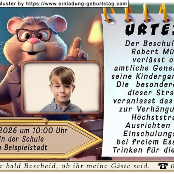 Einladung Einschulung Foto 07