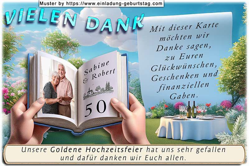 Danksagung Goldene Hochzeit 17