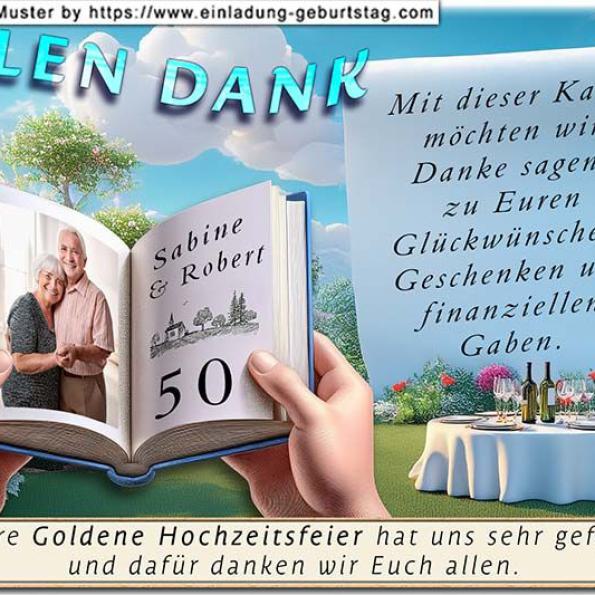 Danksagung Goldene Hochzeit 17