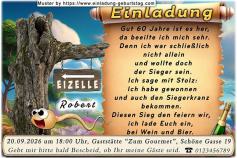 lustige Einladung Geburtstag – der erste Sieg Ihres Lebens, das muss gefeiert werden