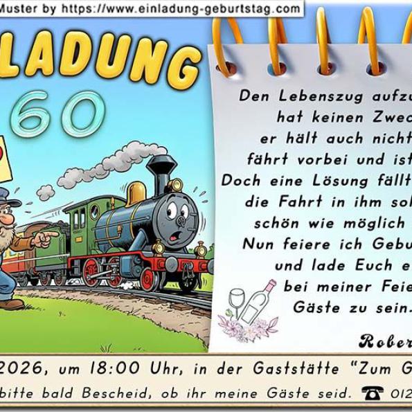 lustige Einladungskarte Geburtstag 08