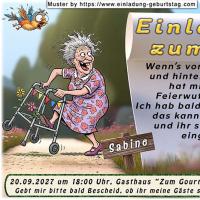 Die lustige Einladung zum Geburtstag - Diese Frau hat sichtlich die Feierwut gepackt