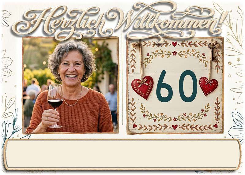 die Tischkarte als Platzkarte zum Geburtstag - ohne Namen des Gastes