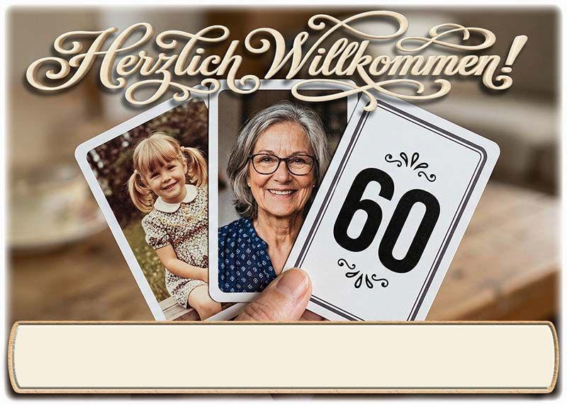 Tischkarten als kleine Platzkarten mit den Namen Ihrer Gäste zum Geburtstag