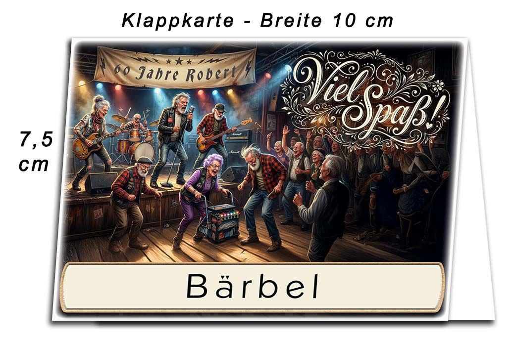 die lustige Tischkarte als Platzkarte zum Geburtstag mit Ihrem Alter und dem Namen des Gastes