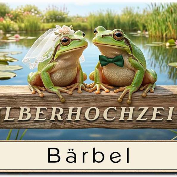 Tischkarte Silberhochzeit 12a