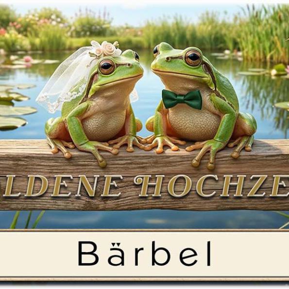Tischkarte Goldene Hochzeit 12a