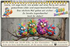 Die lustige Einladungskarte zur Jugendweihe mit dem speziellen Angebot