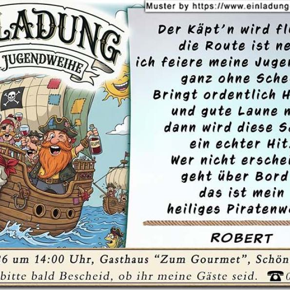 Einladung Jugendweihe lustig 10
