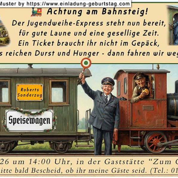 Einladung Jugendweihe lustig 19