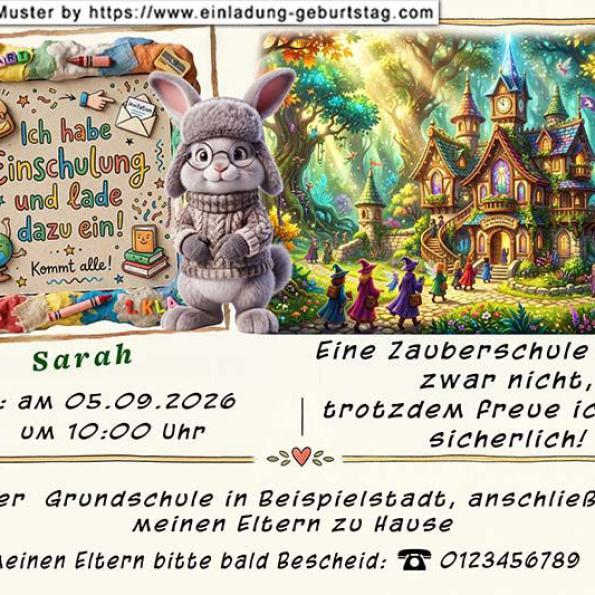 Einladung Einschulung lustig 12